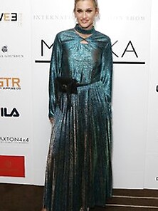 Ashley Roberts See Thru Dress At International Fashion Show