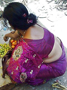 Indian Moms Hot Backless Blouse