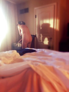 Mature Wife Undressed In Vegas Hotel Room