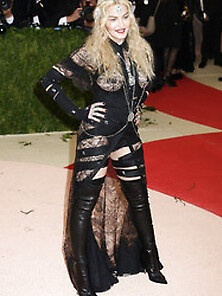 Madonna Nipple Tape At The Costume Institute Gala In Nyc