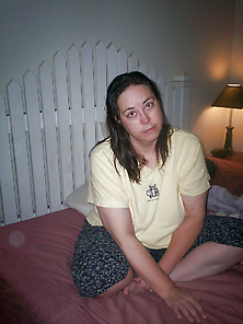 Slut Wife Brenda Wilcox From Evergreen,  Montana Yellow Shirt