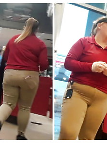 Chubby Blonde Qt Worker