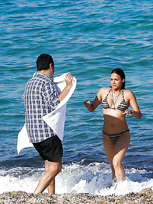 Michelle Rodriguez Bikini Beach In St Tropez 7-10-17