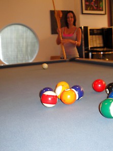 Lovers Were Playing Billiards When The Dude Made His Girl Lie Do