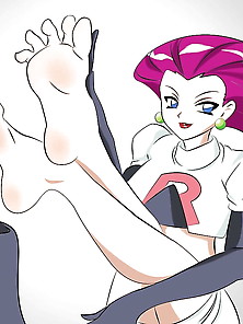 Jessie's Feet - Team Rocket (Anime)