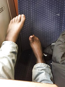 Dean Deuces German Amateur Boy Feet In German Train