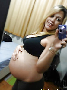 Pregnant Brazil Babe Nice Tits
