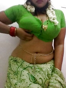 Indian Village Wife With A Set Of Striptease Selfies