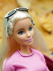 Barbie And Small Used Pink Shoes