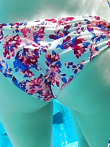 Teen With Great Body Close Up Pool