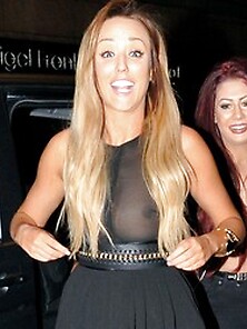 Charlotte Crosby And Holly Hagan See Through And Some Upskirt