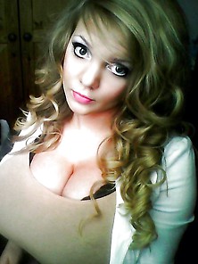 Blond With Huge Tits