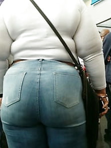 Big Thick Bbw Ass In Tight Jeans