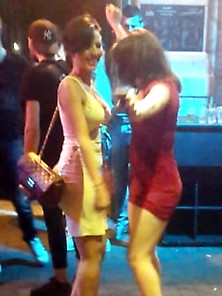 Sexy Girl Hot Ass High Heels Mini Skirt Exposed