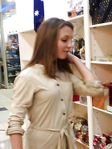Stunning Tight Teen In The Mall