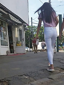 Spy White Jeans Sexy Ass Romanian