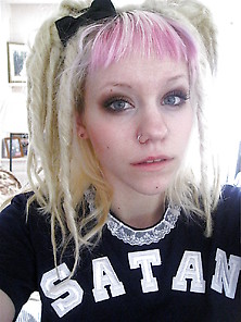 Punk Chick With Crazy Hair