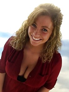 Playful Curly Haired Blonde