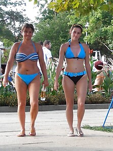 Mom And Not Her Daughter In Bathing Suit