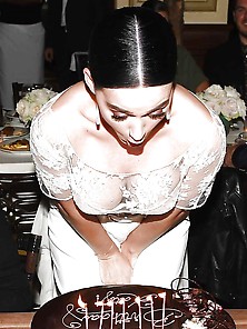 Katy Perry Bent Over Massive Cleavage!