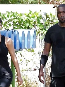 Kim Kardashian Ass On Display While Jogging