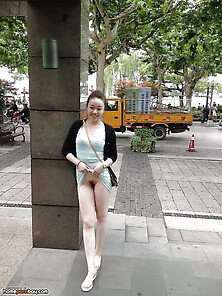 Chinese Wife Flashing In Public