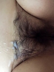 Mature Hairy Bbw,  Hard Nips And Cum On Her Bush