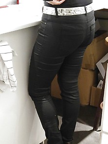 Co-Workers Sexy Legs In Thight Pants.
