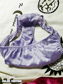 Thai Used Purple Of Nylon Panties 3.