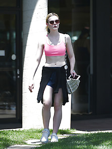 Elle Fanning O&a Doin The Gym Thing 6-14-17