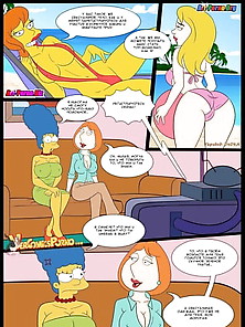 Cartoon Comix Simpson Vs Griffin (Russian Language)