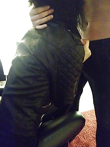 Leather Girl And My Dick