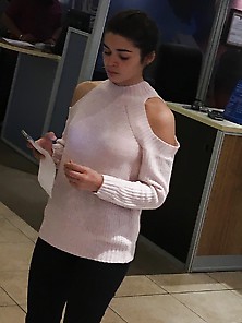 Teen At The Mall Looking For A Cock To Stroke