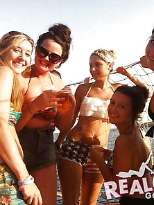 Real Dirty British Party Girls On The Slutty Boat Party Pt1