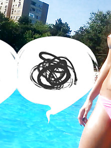 Spy Sexy Teens Boobs In Pool Romanian