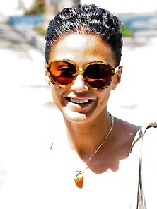 Emmanuele Chriqui Goes Out And About