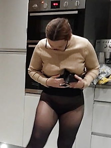 Shy Wife In Tights