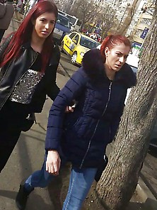 Spy Two Girls Teens Face Romanian