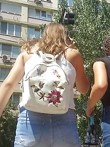 Spy Sexy Ass Short Teens Girl Romanian