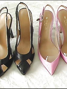 Black And Pink Heels