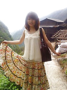 Chinese Girl Outdoor
