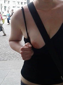 Young Wife Showing In Public