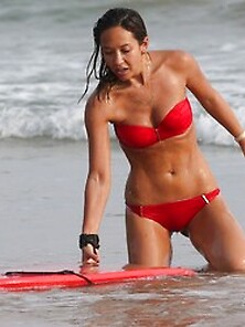 Myleene Klass Ridiculously Hot In A Red Bikini