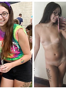 Sexy Brunette College Teen Nudes
