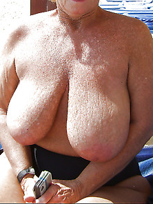 Bbw Matures And Grannies At The Beach (58)