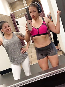 Horny Work Out With Lesbian