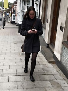 Street Pantyhose - Sad Fcaed Uk Cunts In Tights