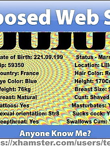 Exposed Web Slut Juju From France