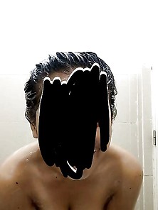 Filipina Accountant Taking Shower