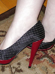 My Wife #16 Stairs Polka Dot Dress & Heels